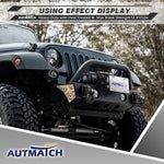 AUTMATCH D Ring Shackle Mount with Backer Plate (2 Pack) - Bolt On Clevis Mount Bumper Shackle Bracket, Max 24T (52,910 Lbs) For Bumper, Bucket, Trailer Truck, Gunmetal Gray