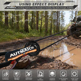 AUTMATCH Recovery Ring 76,000Lbs - Heavy Duty Flame Winch Snatch Block Pulley Ring for Synthetic Rope, Aluminum Towing Ring Off-Road Recovery Gear for Soft Shackle, SUV, UTV, ATV, Truck