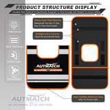AUTMATCH Winch Cable Damper - Winch Damper for Safety Offroad Rope Recovery and Reducing Cable Recoil, Winch Strap Dampener with Reflective Strips and Storage Pocket