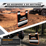 AUTMATCH Winch Cable Damper - Winch Damper for Safety Offroad Rope Recovery and Reducing Cable Recoil, Winch Strap Dampener with Reflective Strips and Storage Pocket