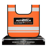 AUTMATCH Winch Cable Damper - Winch Damper for Safety Offroad Rope Recovery and Reducing Cable Recoil, Winch Strap Dampener with Reflective Strips and Storage Pocket