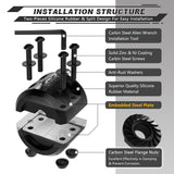 AUTMATCH Winch Cable Hook Stopper (1 Pack) Silicone  Rubber Shock Absorbent Winch Stopper Black