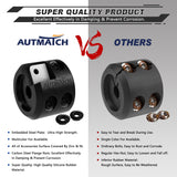 AUTMATCH Winch Cable Hook Stopper (1 Pack) Silicone  Rubber Shock Absorbent Winch Stopper Black