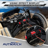 AUTMATCH Winch Cable Hook Stopper (1 Pack) Silicone  Rubber Shock Absorbent Winch Stopper Black