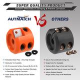 AUTMATCH Winch Cable Hook Stopper (1 Pack) Silicone  Rubber Shock Absorbent Winch Stopper Orange