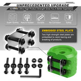 AUTMATCH Winch Cable Hook Stopper (1 Pack) Silicone  Rubber Shock Absorbent Winch Stopper Green