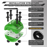 AUTMATCH Winch Cable Hook Stopper (1 Pack) Silicone  Rubber Shock Absorbent Winch Stopper Green