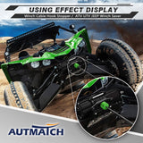 AUTMATCH Winch Cable Hook Stopper (1 Pack) Silicone  Rubber Shock Absorbent Winch Stopper Green