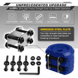 AUTMATCH Winch Cable Hook Stopper (1 Pack) Silicone  Rubber Shock Absorbent Winch Stopper Blue