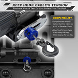 AUTMATCH Winch Cable Hook Stopper (1 Pack) Silicone  Rubber Shock Absorbent Winch Stopper Blue