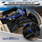 AUTMATCH Winch Cable Hook Stopper (1 Pack) Silicone  Rubber Shock Absorbent Winch Stopper Blue