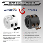 AUTMATCH Winch Cable Hook Stopper (1 Pack) Silicone  Rubber Shock Absorbent Winch Stopper White