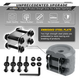 AUTMATCH Winch Cable Hook Stopper (1 Pack) Silicone Rubber Shock Absorbent Winch Stopper Gray