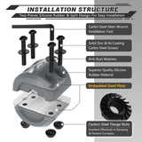 AUTMATCH Winch Cable Hook Stopper (1 Pack) Silicone Rubber Shock Absorbent Winch Stopper Gray