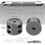 AUTMATCH Winch Cable Hook Stopper (1 Pack) Silicone Rubber Shock Absorbent Winch Stopper Gray