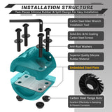 AUTMATCH Winch Cable Hook Stopper (1 Pack) Silicone Rubber Shock Absorbent Winch Stopper Teal