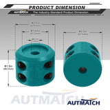 AUTMATCH Winch Cable Hook Stopper (1 Pack) Silicone Rubber Shock Absorbent Winch Stopper Teal