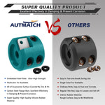 AUTMATCH Winch Cable Hook Stopper (1 Pack) Silicone Rubber Shock Absorbent Winch Stopper Teal