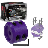 AUTMATCH Winch Cable Hook Stopper (1 Pack) Silicone Rubber Shock Absorbent Winch Stopper Purple