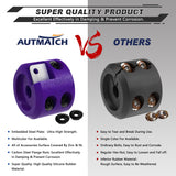 AUTMATCH Winch Cable Hook Stopper (1 Pack) Silicone Rubber Shock Absorbent Winch Stopper Purple
