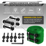 AUTMATCH Winch Cable Hook Stopper (1 Pack) Silicone Rubber Shock Absorbent Winch Stopper Dark Green