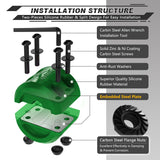 AUTMATCH Winch Cable Hook Stopper (1 Pack) Silicone Rubber Shock Absorbent Winch Stopper Dark Green