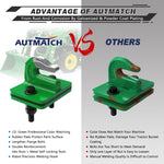 AUTMATCH Tractor Bucket Grab Hook 3/8" (2 Pack), Grade 70 Forged Steel Bolt On Grab Hook Tow Hook Mount with Backer Plate & Rubber Pads, Max 18,000Lbs Work for Loader, Tractor Bucket, Deere Green