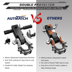 AUTMATCH Mega Shackle Hitch Receiver 2 Inch with 3/4" D Ring Shackle and 5/8" Trailer Hitch Lock Pin, 68,000 Lbs Break Strength, Black & Silver