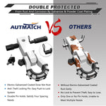AUTMATCH Mega Shackle Hitch Receiver 2 Inch with 3/4" D Ring Shackle and 5/8" Trailer Hitch Lock Pin, 68,000 Lbs Break Strength, White