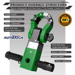 AUTMATCH Mega Shackle Hitch Receiver 2 Inch with 3/4" D Ring Shackle and 5/8" Trailer Hitch Lock Pin, 68,000 Lbs Break Strength, Dark Green