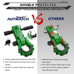 AUTMATCH Mega Shackle Hitch Receiver 2 Inch with 3/4" D Ring Shackle and 5/8" Trailer Hitch Lock Pin, 68,000 Lbs Break Strength, Dark Green