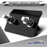 AUTMATCH Hitch Tightener Anti-Rattle Clamp Heavy Duty Steel Stabilizer for 1.25 and 2 inch Trailer Hitches Black
