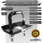 AUTMATCH Hitch Tightener Anti-Rattle Clamp Heavy Duty Steel Stabilizer for 1.25 and 2 inch Trailer Hitches Black
