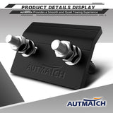 AUTMATCH Hitch Tightener Anti-Rattle Clamp Heavy Duty Steel Stabilizer for 1.25 and 2 inch Trailer Hitches Matte Black