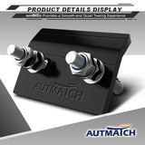 AUTMATCH Hitch Tightener Anti-Rattle Clamp, Heavy Duty Hitch Stabilizer for 1.25 and 2 inch Trailer Hitches, Rubber Isolator and Anti-Rust Double Coating Protective, Gray & Black