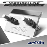 AUTMATCH Hitch Tightener Anti-Rattle Clamp Heavy Duty Steel Stabilizer for 1.25 and 2 inch Trailer Hitches Silver