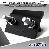 AUTMATCH Hitch Tightener Anti-Rattle Clamp Heavy Duty Steel Stabilizer for 1.25 and 2 inch Trailer Hitches Frosted Black