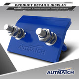 AUTMATCH Hitch Tightener Anti-Rattle Clamp, Heavy Duty Hitch Stabilizer for 1.25 and 2 inch Trailer Hitches, Rubber Isolator and Anti-Rust Double Coating Protective, Blue