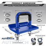 AUTMATCH Hitch Tightener Anti-Rattle Clamp, Heavy Duty Hitch Stabilizer for 1.25 and 2 inch Trailer Hitches, Rubber Isolator and Anti-Rust Double Coating Protective, Blue