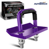 AUTMATCH Hitch Tightener Anti-Rattle Clamp, Heavy Duty Hitch Stabilizer for 1.25 and 2 inch Trailer Hitches, Rubber Isolator and Anti-Rust Double Coating Protective, Purple