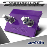 AUTMATCH Hitch Tightener Anti-Rattle Clamp, Heavy Duty Hitch Stabilizer for 1.25 and 2 inch Trailer Hitches, Rubber Isolator and Anti-Rust Double Coating Protective, Purple