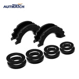 AUTMATCH 3/4" D-Ring Shackle Isolators Washers Kits Rubber Gear Design Rattling Protection Black Shackle Cover 2Pcs