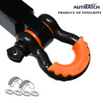 Orange 2 Rubber Shackle Isolators and 4 Washers