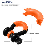 Orange 2 Rubber Shackle Isolators and 4 Washers