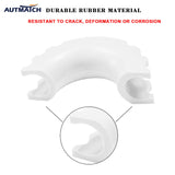 AUTMATCH 3/4" D-Ring Shackle Isolators Washers Kits Rubber Gear Design Rattling Protection White Shackle Cover 2Pcs