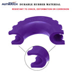 AUTMATCH 3/4" D-Ring Shackle Isolators Washers Kits Rubber Gear Design Rattling Protection Purple Shackle Cover 2Pcs