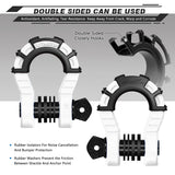 AUTMATCH Shackles 3/4" D Ring Shackle (2 Pack) 68,000Ibs Break Strength with Shackle Isolator & Washers Kit White & Black