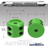 AUTMATCH Winch Cable Hook Stopper (2 Pack) Silicone  Rubber Shock Absorbent Winch Stopper Green
