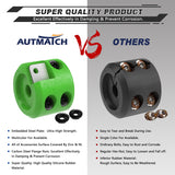 AUTMATCH Winch Cable Hook Stopper (2 Pack) Silicone  Rubber Shock Absorbent Winch Stopper Green