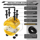 AUTMATCH Winch Cable Hook Stopper (2 Pack) Silicone  Rubber Shock Absorbent Winch Stopper Yellow